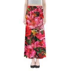 Lovely Lilies  Full Length Maxi Skirt by okhismakingart