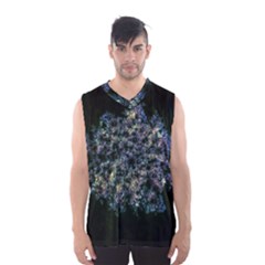 Queen Annes Lace In Blue And Yellow Men s Basketball Tank Top by okhismakingart