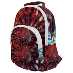 Crystal Daisy Rounded Multi Pocket Backpack by okhismakingart