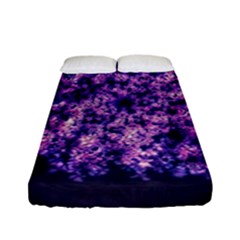 Queen Annes Lace In Purple And White Fitted Sheet (full/ Double Size) by okhismakingart
