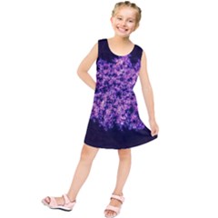 Queen Annes Lace In Purple And White Kids  Tunic Dress by okhismakingart