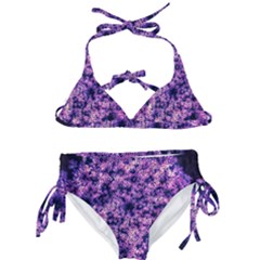 Queen Annes Lace In Purple And White Kids  Classic Bikini Set by okhismakingart