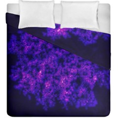 Queen Annes Lace in Blue and Purple Duvet Cover Double Side (King Size)