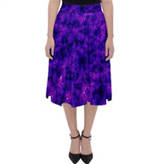Queen Annes Lace In Blue And Purple Classic Midi Skirt by okhismakingart