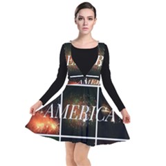 America Plunge Pinafore Dress by okhismakingart