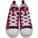 Queen Annes Lace in Red Part II Kids  Mid-Top Canvas Sneakers View1