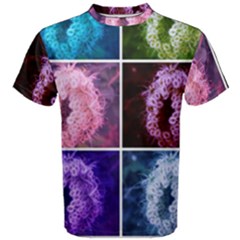 Closing Queen Annes Lace Collage (Vertical) Men s Cotton Tee