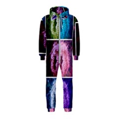 Closing Queen Annes Lace Collage (vertical) Hooded Jumpsuit (kids) by okhismakingart