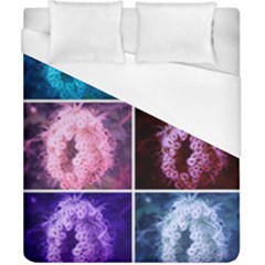 Closing Queen Annes Lace Collage (Vertical) Duvet Cover (California King Size)