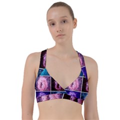 Closing Queen Annes Lace Collage (Vertical) Sweetheart Sports Bra