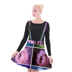 Closing Queen Annes Lace Collage (Vertical) Suspender Skater Skirt