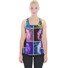 Closing Queen Annes Lace Collage (Vertical) Piece Up Tank Top