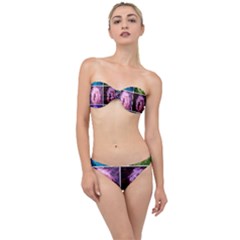 Closing Queen Annes Lace Collage (Vertical) Classic Bandeau Bikini Set