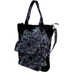 Queen Annes Lace In White Shoulder Tote Bag by okhismakingart