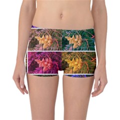 Sideways Sumac Collage Reversible Boyleg Bikini Bottoms by okhismakingart
