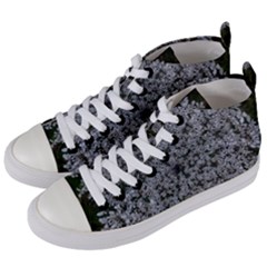 Queen Annes Lace Original Women s Mid-top Canvas Sneakers by okhismakingart