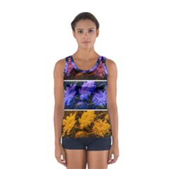 Primary Color Queen Anne s Lace Sport Tank Top  by okhismakingart