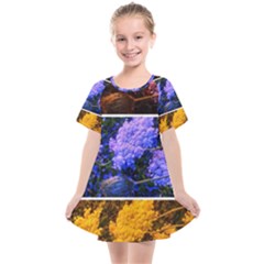 Primary Color Queen Anne s Lace Kids  Smock Dress by okhismakingart
