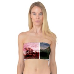 Sunflower Collage Bandeau Top by okhismakingart