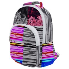 Double Static Wall Queen Annes Lace Rounded Multi Pocket Backpack