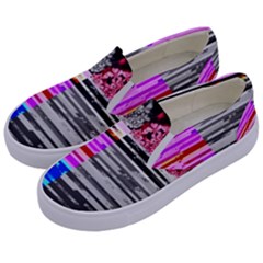 Double Static Wall Queen Annes Lace Kids  Canvas Slip Ons by okhismakingart