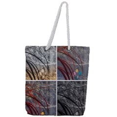 Winter Tulips Full Print Rope Handle Tote (large) by okhismakingart