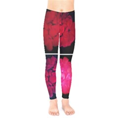 Geranium Collage Kids  Legging