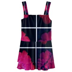 Geranium Collage Kids  Layered Skirt Swimsuit