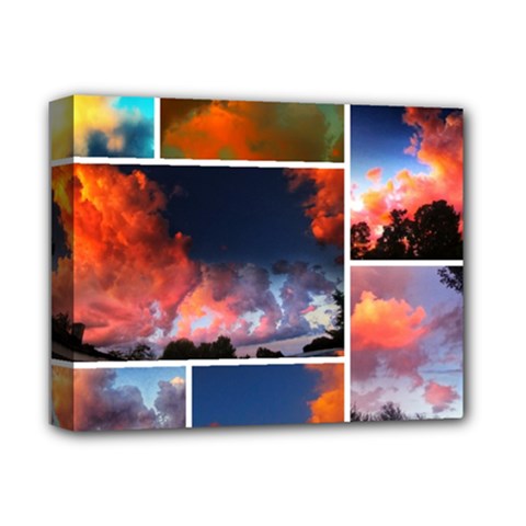 Sunset Collage Deluxe Canvas 14  X 11  (stretched) by okhismakingart