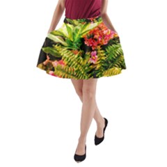 Fern Jungle A-line Pocket Skirt