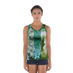 Queen Annes Lace Vertical Slice Collage Sport Tank Top  by okhismakingart