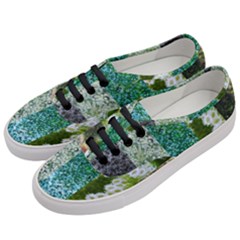Queen Annes Lace Vertical Slice Collage Women s Classic Low Top Sneakers by okhismakingart