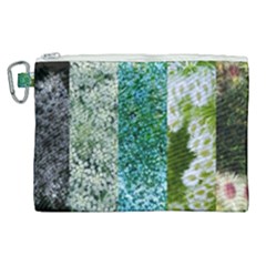 Queen Annes Lace Vertical Slice Collage Canvas Cosmetic Bag (xl) by okhismakingart