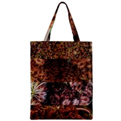 Queen Annes Lace Horizontal Slice Collage Zipper Classic Tote Bag by okhismakingart