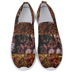 Queen Annes Lace Horizontal Slice Collage Men s Slip On Sneakers by okhismakingart