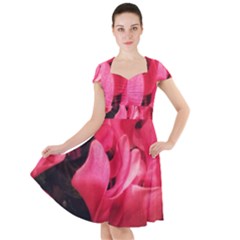 Pink Cap Sleeve Midi Dress by okhismakingart