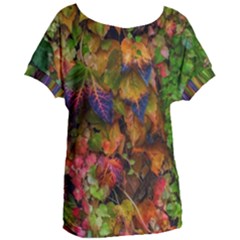 Fall Ivy Women s Oversized Tee by okhismakingart