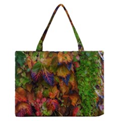 Fall Ivy Zipper Medium Tote Bag by okhismakingart