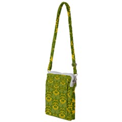 Texture Plant Herbs Green Multi Function Travel Bag