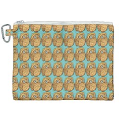 Owl Wallpaper Bird Canvas Cosmetic Bag (xxl) by Alisyart