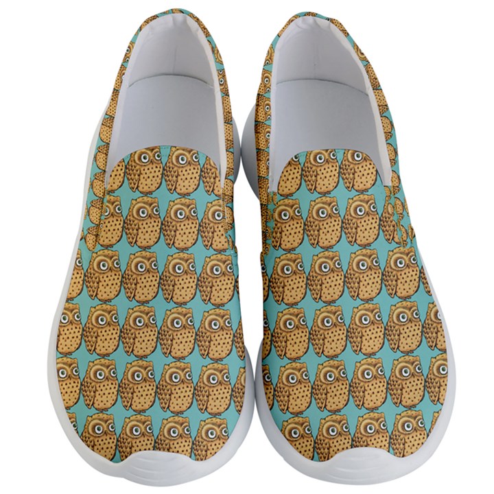 Owl Wallpaper Bird Men s Lightweight Slip Ons