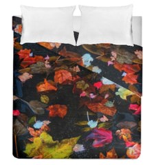 Leaves And Puddle Duvet Cover Double Side (queen Size) by okhismakingart