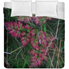 Pink-fringed Leaves Duvet Cover Double Side (king Size) by okhismakingart