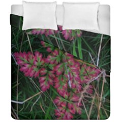 Pink-fringed Leaves Duvet Cover Double Side (california King Size) by okhismakingart