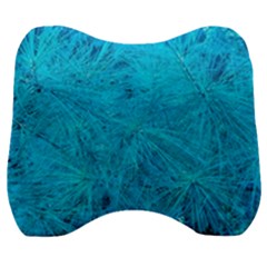 Turquoise Pine Velour Head Support Cushion by okhismakingart