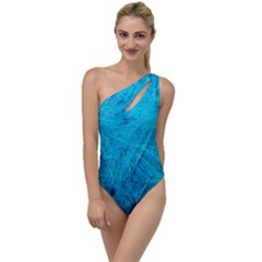 Turquoise Pine To One Side Swimsuit by okhismakingart