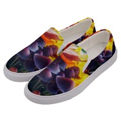 Mushrooms Men s Canvas Slip Ons by okhismakingart