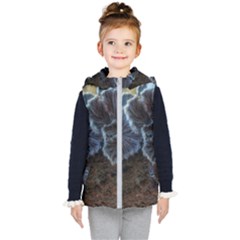 Tree Fungus Kids  Hooded Puffer Vest by okhismakingart