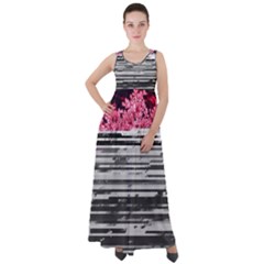 Static Wall Queen Anne s Lace Empire Waist Velour Maxi Dress