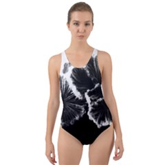 Tree Fungus High Contrast Cut-out Back One Piece Swimsuit by okhismakingart